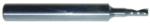 Magnate 2640 O-Flute 1 Flute Polished Up-Cut Spiral Router Bit - 1/8" Cutting Diameter; 1/4" Cutting Length; 1/4" Shank Diameter; 2" Overall Length; Solid Carbide, For Soft Plastics, Aluminum and Solid Surface