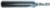 Magnate 2661 O-Flute 1 Flute Polished Down-Cut Spiral Router Bit - 1/8" Cutting Diameter; 1/2" Cutting Length; 1/4" Shank Diameter; 2" Overall Length; Solid Carbide, For Soft Plastics, Aluminum and Solid Surface
