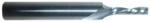 Magnate 2661 O-Flute 1 Flute Polished Down-Cut Spiral Router Bit - 1/8" Cutting Diameter; 1/2" Cutting Length; 1/4" Shank Diameter; 2" Overall Length