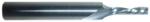 Magnate 2661 O-Flute 1 Flute Polished Down-Cut Spiral Router Bit - 1/8" Cutting Diameter; 1/2" Cutting Length; 1/4" Shank Diameter; 2" Overall Length; Solid Carbide, For Soft Plastics, Aluminum and Solid Surface