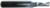 Magnate 2663 O-Flute 1 Flute Polished Down-Cut Spiral Router Bit - 3/16" Cutting Diameter; 5/8" Cutting Length; 1/4" Shank Diameter; 2" Overall Length; Solid Carbide, For Soft Plastics, Aluminum and Solid Surface