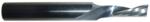 Magnate 2663 O-Flute 1 Flute Polished Down-Cut Spiral Router Bit - 3/16" Cutting Diameter; 5/8" Cutting Length; 1/4" Shank Diameter; 2" Overall Length; Solid Carbide, For Soft Plastics, Aluminum and Solid Surface