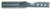Magnate 2674 O-Flute 1 Flute Polished Down-Cut Spiral Router Bit - 3/8" Cutting Diameter; 1-1/8" Cutting Length; 3/8" Shank Diameter; 3" Overall Length; Solid Carbide, For Soft Plastics, Aluminum and Solid Surface