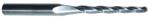 MAGNATE 2682 3 Flute Tapered Ball Nose Spiral Router Bit - 1/8" Cutting Diameter; 1 Degree; 1-1/2" Cutting Height; 1/4" Shank Diameter; 3" Overall Length; Solid Carbide, UP-Cut