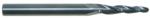 MAGNATE 2683 3 Flute Tapered Ball Nose Spiral Router Bit - 1/8" Cutting Diameter; 3 Degree; 1" Cutting Height; 1/4" Shank Diameter; 3" Overall Length; Solid Carbide, UP-Cut