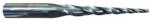 MAGNATE 2684 3 Flute Tapered Ball Nose Spiral Router Bit - 1/8" Cutting Diameter; 3 Degree; 3" Cutting Height; 1/2" Shank Diameter; 5" Overall Length; Solid Carbide, UP-Cut