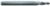 MAGNATE 2685 3 Flute Tapered Ball Nose Spiral Router Bit - 1/8" Cutting Diameter; 5 Degree; 3/4" Cutting Height; 1/4" Shank Diameter; 3" Overall Length; Solid Carbide, UP-Cut