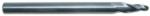 MAGNATE 2686 3 Flute Tapered Ball Nose Spiral Router Bit - 1/8" Cutting Diameter; 7 Degree; 1/2" Cutting Height; 1/4" Shank Diameter; 3" Overall Length; Solid Carbide, UP-Cut