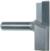 MAGNATE 2707 Surface Planing (Bottom Cleaning) Router Bit - 2-3/4" Cutting Diameter; 1/2" Shank Diameter; 15/32" Cutting Length; 2" Shank Length; 2-Flute Carbide Tipped