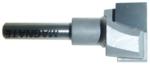 MAGNATE 2712 Surface Planing (Bottom Cleaning) Router Bit - 7/8" Cutting Diameter; 1/4" Shank Diameter; 3/8" Cutting Length; 1-1/2" Shank Length; 2-Flute Carbide Tipped