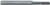 Magnate 2774 Carving Pod Bits - Left Hand Rotation; 1" Cutting Length; 1/4" Shank Diameter; 3/16" Cutting Diameter