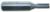 MAGNATE 281 Straight Plunge Router Bit - 1/4" Cutting Diameter; 3/4" Cutting Length; 1/2" Shank Diameter; 1-1/2" Shank Length; 2-Flute Carbide Tipped
