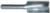 Magnate 2875 Carving Rougher Bit - 2 Flute, M2 High Speed Steel - Left Hand Rotation; 5/8" Cutting Diameter; 1-3/16" Cutting Length; 2-1/2" Overall Length; 1/4" Shank Diameter