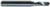 Magnate 2882 O-Flute 1 Flute Up-Cut Spiral Router Bit - 3/16" Cutting Diameter; 5/8" Cutting Length; 1/4" Shank Diameter; 2" Overall Length; Solid Carbide For Rigid Plastic, Acrylics, Nylons, Solid Surface, Aluminum and Type I Foams