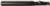 Magnate 2884 O-Flute 1 Flute Up-Cut Spiral Router Bit - 3/8" Cutting Diameter; 1-1/8" Cutting Length; 3/8" Shank Diameter; 3" Overall Length; Solid Carbide For Rigid Plastic, Acrylics, Nylons, Solid Surface, Aluminum and Type I Foams