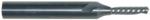 Magnate 2891 O-Flute 1 Flute Down-Cut Spiral Router Bit - 1/8" Cutting Diameter; 1/2" Cutting Length; 1/4" Shank Diameter; 2" Overall Length; Solid Carbide For Rigid Plastic, Acrylics, Nylons, Solid Surface, Aluminum and Type I Foams