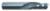 Magnate 2896 O-Flute 1 Flute Down-Cut Spiral Router Bit - 1/2" Cutting Diameter; 1-1/8" Cutting Length; 1/2" Shank Diameter; 3" Overall Length; Solid Carbide For Rigid Plastic, Acrylics, Nylons, Solid Surface, Aluminum and Type I Foams