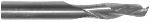 MAGNATE 2932 1 Flute Compression Spiral Left Hand Router Bit - 3/8" Cutting Diameter; 1-1/4" Cutting Length; 3/8" Shank Diameter; 3" Overall Length; 1+1 Up-Down, Solid Carbide