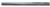 Magnate 2946 O-Flute 2 Flute Straight Router bit - 1/4" Cutting Diameter; 1" Cutting Length; 1/4" Shank Diameter; 3-1/2" Overall Length; Solid Carbide, For Medium Plastic