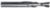 MAGNATE 2990 2 Flute Spiral Down-Cut Left-Hand Router Bit - 7/32" Cutting Diameter; 3/4" Cutting Length; 1/4" Shank Diameter; 2" Overall Length; Solid Carbide