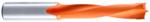 Amana 302082 Brad Point Left-Handed Boring Bit, 77mm OAL x 10mm Shank - 8.2mm Cutting Diameter; 44mm Cutting Height, Carbide Tipped
