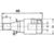 Amana 303105 Boring Bits Machine Replacement Chucks - Left Hand Rotation; 10mm Shank Diameter; Busselatto, Ompec Machine; 46mm Overall Length; 19.3mm Large Diameter
