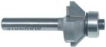 MAGNATE 3103 Bevel Trim Router Bit With Bearing - 45 Degree; 2 Flute; 1/4" Cutting Height; 1/4" Shank Diameter; 1-1/4" Shank Length; Comes with a Magnate BR-03 bearing.; Carbide Tipped