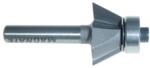 MAGNATE 3105 Bevel Trim Router Bit With Bearing - 25 Degree; 2 Flute; 7/16" Cutting Height; 1/4" Shank Diameter; 1-1/4" Shank Length; Comes with a Magnate BR-03 bearing.; Carbide Tipped