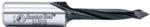 Amana 313005 Through-Hole Right-Handed Boring Bit, 57mm OAL x 10mm Shank - 5.0mm Cutting Diameter; V-Point, 35mm Cutting Height, Carbide Tipped