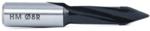 Amana 313008 Through-Hole Right-Handed Boring Bit, 57mm OAL x 10mm Shank - 8mm Cutting Diameter; V-Point, 35mm Cutting Height, Carbide Tipped