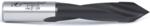 Amana 314010 Through-Hole Right-Handed Boring Bit, 70mm OAL x 10mm Shank - 10mm Cutting Diameter; V-Point, 40mm Cutting Height, Carbide Tipped