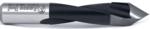 Amana 314011 Through-Hole Right-Handed Boring Bit, 70mm OAL x 10mm Shank - 11mm Cutting Diameter; V-Point, 40mm Cutting Height, Carbide Tipped