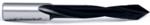 Amana 315008 Through-Hole Right-Handed Boring Bit, 77mm OAL x 10mm Shank - 8mm Cutting Diameter; V-Point, 45mm Cutting Height, Carbide Tipped