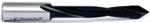 Amana 315070 Through-Hole Right-Handed Boring Bit, 77mm OAL x 10mm Shank - 7mm Cutting Diameter; V-Point, 45mm Cutting Height, Carbide Tipped