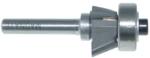 MAGNATE 3202 Bevel Trim Router Bit With Bearing - 22 Degree; 3 Flute; 3/8" Cutting Height; 1/4" Shank Diameter; 1-1/4" Shank Length; Comes with a Magnate BR-04 bearing.; Carbide Tipped