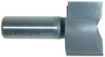 MAGNATE 3315 Mortising Router Bit - 1-1/4" Cutting Diameter; 1/2" Cutting Height; 1/2" Shank Diameter; 1-1/2" Shank Length; 2-Flute Carbide Tipped