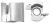 MAGNATE 3343 1/4"-28 Thread Screw Type Mortising Cutter - 3/4" Cutting Diameter; 17/32" Cutting Height; 2-Flute Carbide Tipped