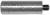 MAGNATE 3352 1/4"-28 Threaded Arbor for Screw Type Mortising Cutters - 1/4" Thread Height; 1/2" Shank Diameter; 1-3/4" Overall Length