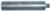 MAGNATE 3354 1/4"-28 Threaded Arbor for Screw Type Mortising Cutters - 1/4" Thread Height; 1/2" Shank Diameter; 2-5/8" Overall Length