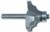 MAGNATE 3452 Classic Double Round Over Router Bit - 7/32" Radius; 5/8" Cutting Length; 1/4" Shank Diameter; 1-1/4" Shank Length; 1-3/8" Overall Diameter; 2-Flute Carbide Tipped with a Magnate BR-03 Bearing