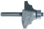 MAGNATE 3453 Classic Double Round Over Router Bit - 1/4" Radius; 11/16" Cutting Length; 1/4" Shank Diameter; 1-1/4" Shank Length; 1-1/2" Overall Diameter; 2-Flute Carbide Tipped with a Magnate BR-03 Bearing
