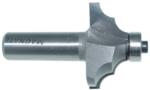 MAGNATE 3458 Classic Double Round Over Router Bit - 1/4" Radius; 11/16" Cutting Length; 1/2" Shank Diameter; 1-1/2" Shank Length; 1-1/2" Overall Diameter; 2-Flute Carbide Tipped with a Magnate BR-03 Bearing