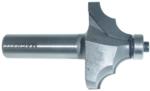 Magnate 3459 Classic Double Round Over Router Bit - 3/8" Radius; 7/8" Cutting Length; 1-1/2" Overall Diameter; 1-1/2" Shank Length; BR-03 Bearing