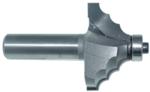MAGNATE 3471 Classic Triple Round Over Router Bit - 3/16" Radius; 1/2" Shank Diameter; 3/4" Cutting Length; 1-3/4" Overall Diameter; 1-1/2" Shank Length; 2-Flute Carbide Tipped