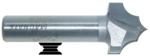 MAGNATE 3481 Double Bead Point Plunge Carbide Tipped Router Bit - 5/16" Radius; 1" Cutting Diameter; 1/2" Shank Diameter; 2" Shank Length; 2-Flute Carbide Tipped