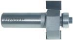 MAGNATE 3502 Rabbeting Router Bit - 3/8" Rabbet Depth; 1/2" Cutting Height; 1/2" Shank Diameter; 1-1/4" Overall Diameter; BR-03 Bearing; 2-Flute Carbide Tipped