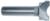 MAGNATE 352 Plunge Button Router Bit - 1" Cutting Diameter; 1/2" Button Diameter; 1/2" Shank Diameter; 3/10" Radius; 2" Shank Length; 2-Flute Carbide Tipped