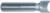 MAGNATE 353 Plunge Button Router Bit - 5/8" Cutting Diameter; 1/2" Button Diameter; 1/2" Shank Diameter; 3/10" Radius; 2" Shank Length; 2-Flute Carbide Tipped