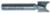MAGNATE 358 Plunge Button Router Bit - 3/8" Cutting Diameter; 1/4" Button Diameter; 1/4" Shank Diameter; 1/8" Radius; 1-3/8" Shank Length; 2-Flute Carbide Tipped