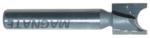 MAGNATE 358 Plunge Button Router Bit - 3/8" Cutting Diameter; 1/4" Button Diameter; 1/4" Shank Diameter; 1/8" Radius; 1-3/8" Shank Length; 2-Flute Carbide Tipped